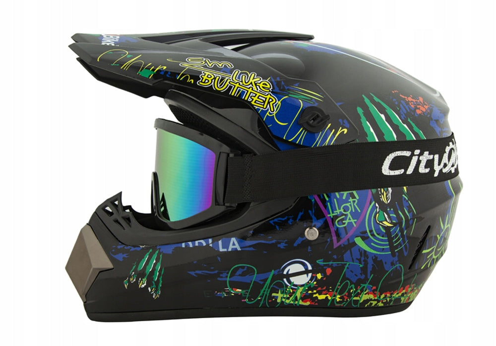 Helmet Cross Goggles Gloves for Quad,Enduro, BMX Bike,Electric Scooter XS Manufacturer's catalog number MCGKZ00122