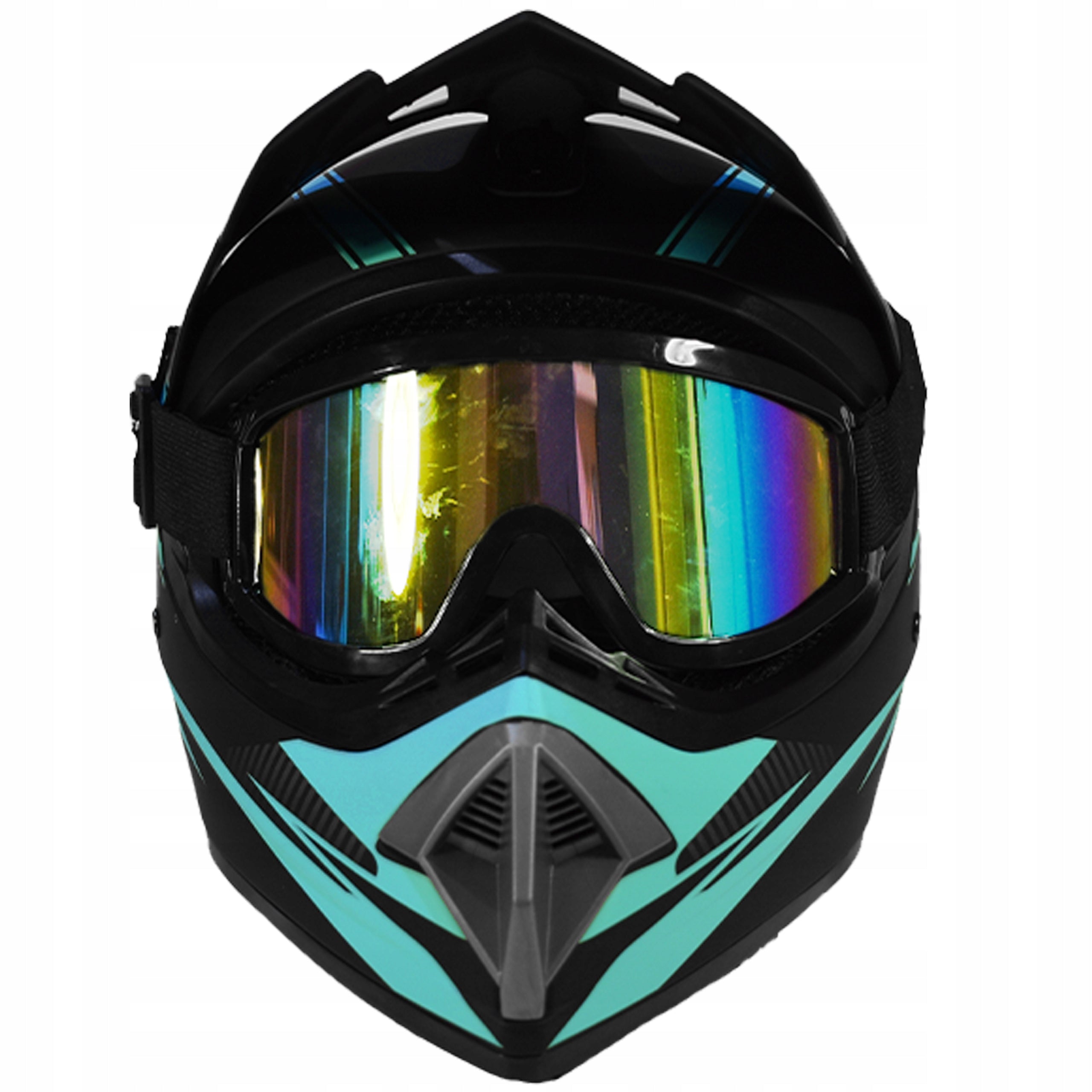 Helmet Goggles Gloves Cross Enduro Quad ATV BMX Bike Scooter black M Manufacturer's catalog number MCGKZ43007