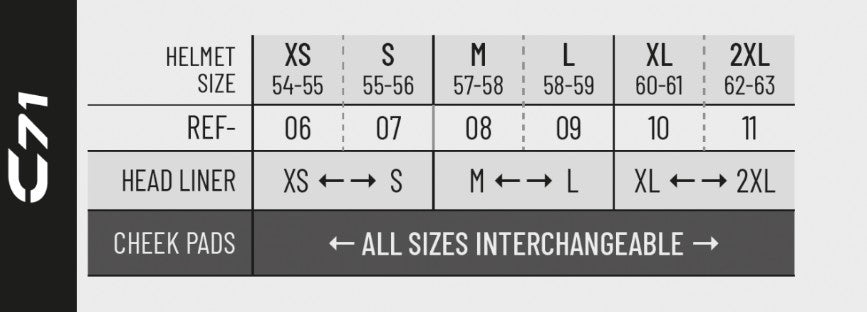 Helmet HJC C71 PEARL WHITE XXL Manufacturer's catalog number C71_SOL-WHT_XXL