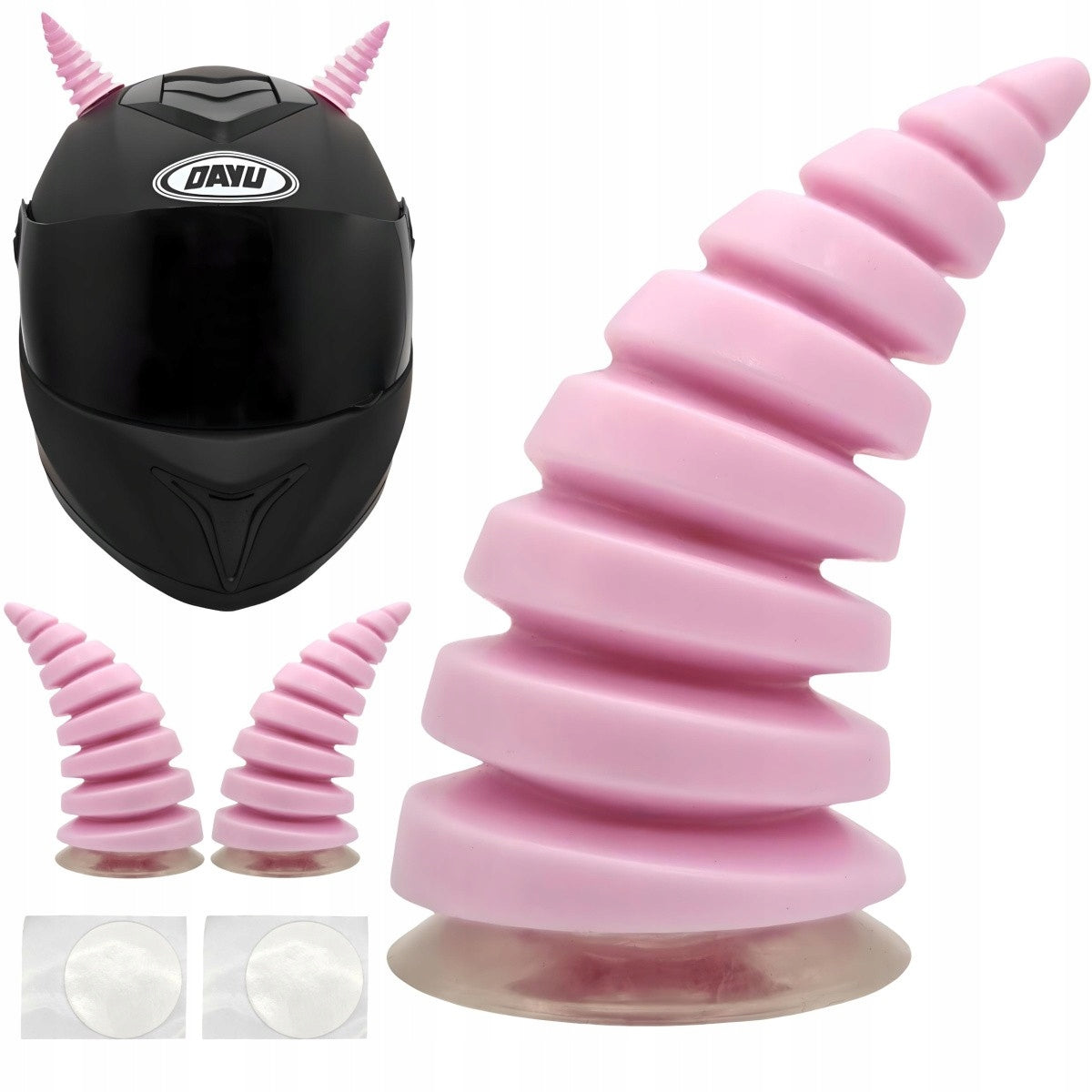 Helmet Horns Colors 2 Pcs Pink