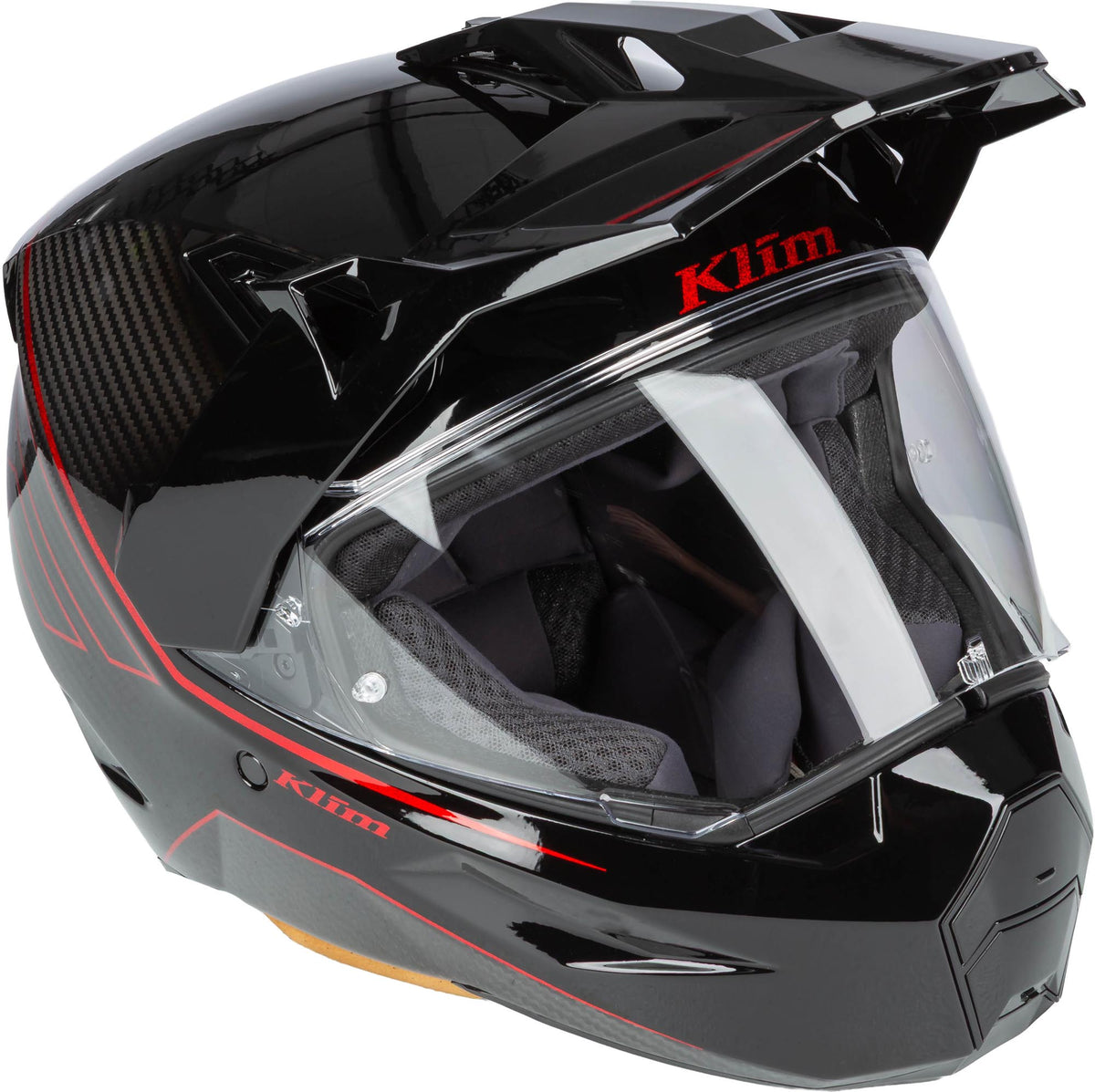 Helmet Klim X1 Alpha LG Quanta Gloss Black - Fiery Red Manufacturer Klim