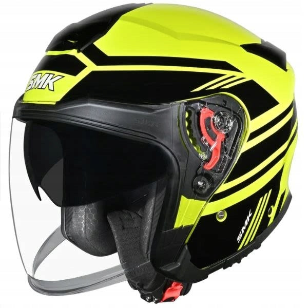 Helmet Open SMK GTJ Rambler black/yellow flu SMK SMK0119/25/GL420/XS