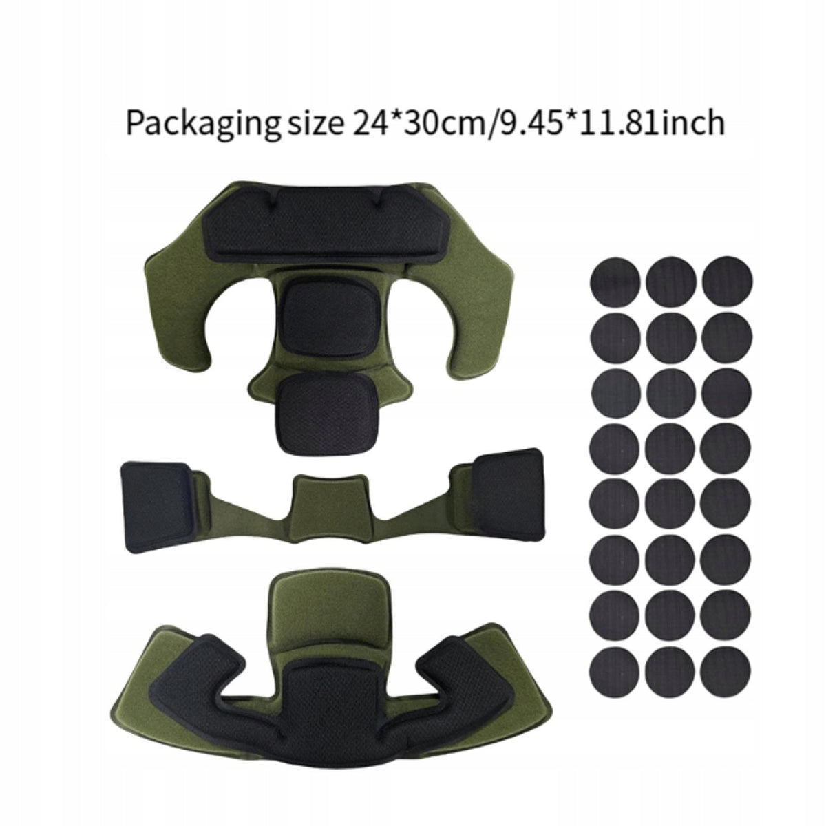 Helmet Padding Kit Soft Breathable Multifunctional Lightweight Parts Green Packaging status original