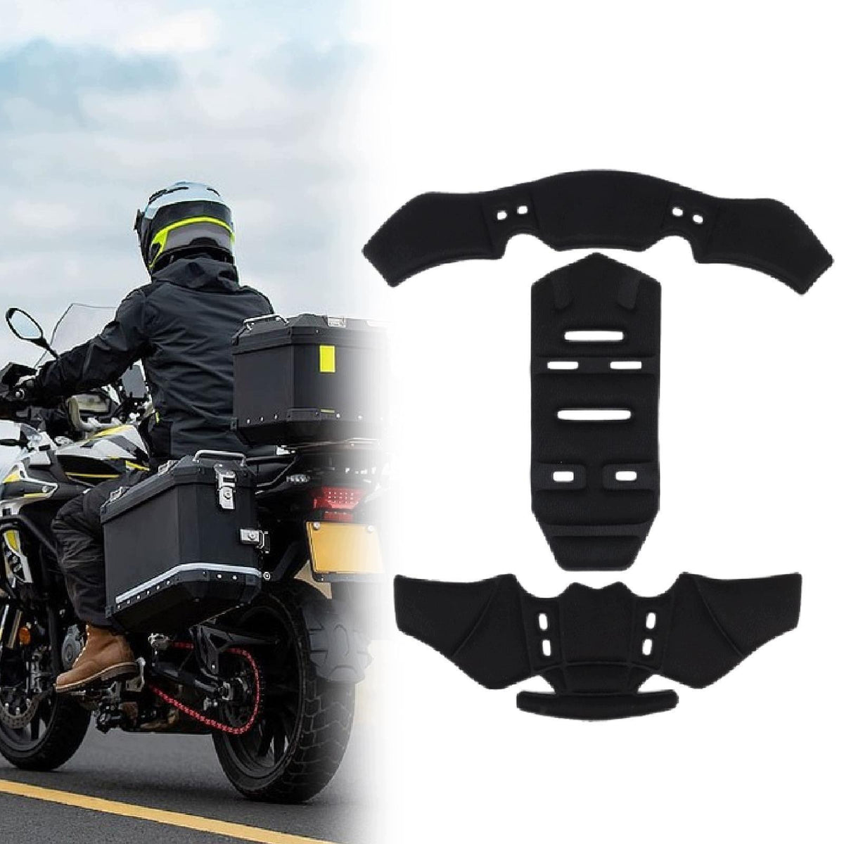 Helmet Padding Kit Soft Helmet Pads Replacement Universal Foam Pads Black