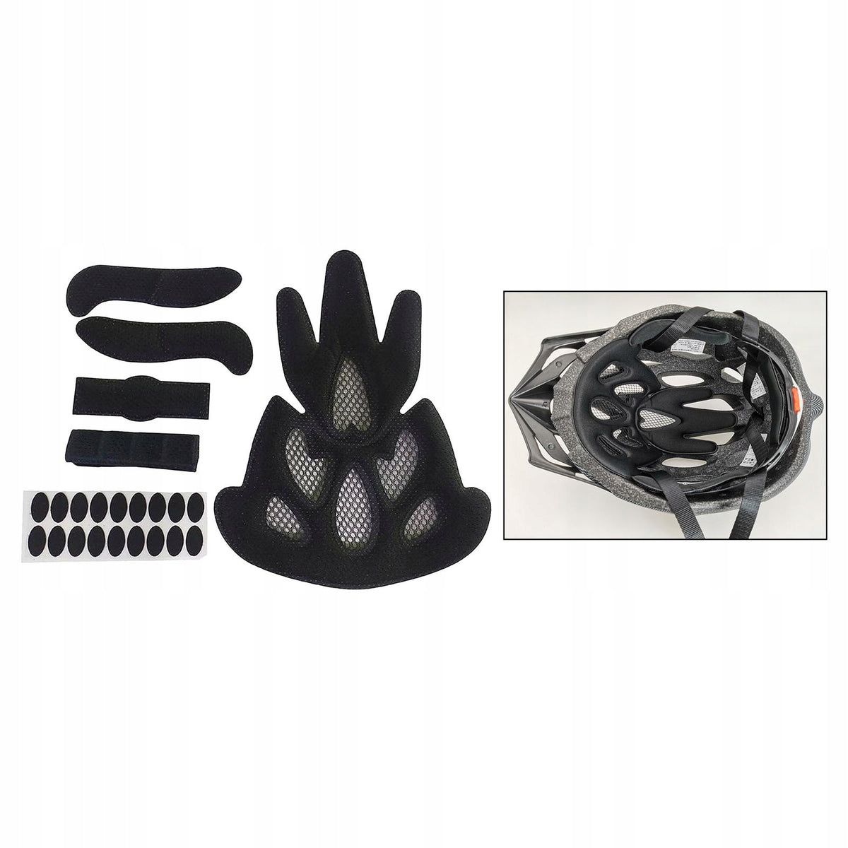 Helmet Padding Kits Bicycle Safety Crash Hat Replacement Foam Flame Shape