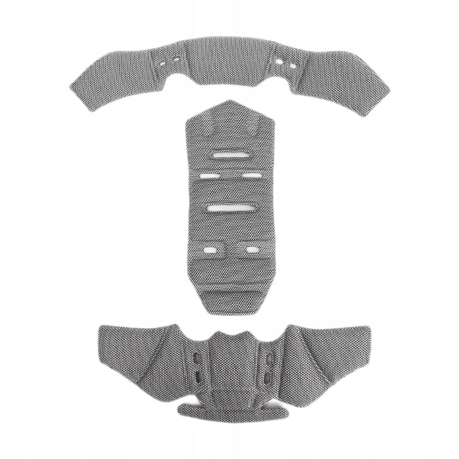 Helmet Pads Soft Reusable Quick Drying Replacement Riding Accessory Grey