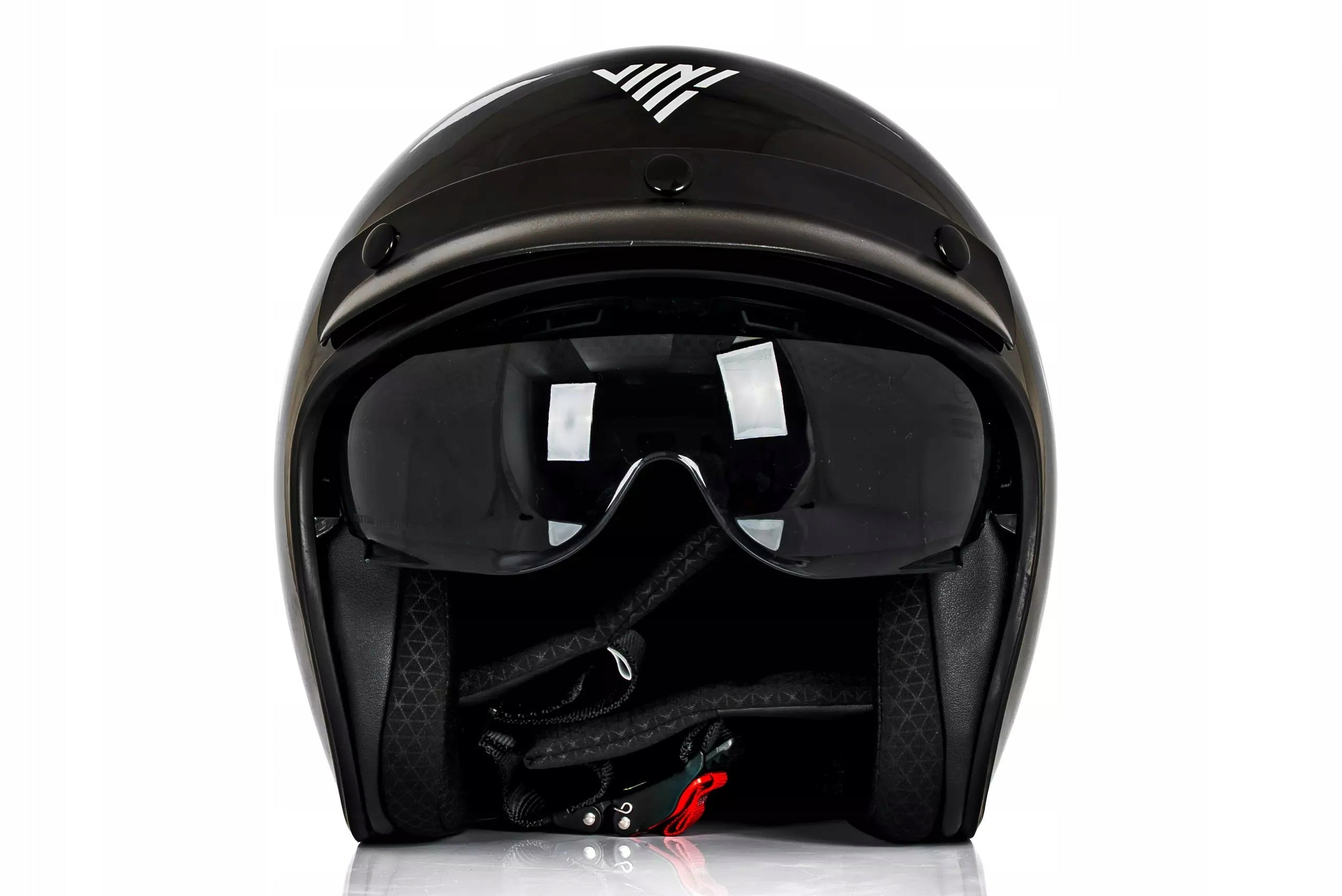 Helmet Vini Stratos black mat M blenda glass walnut chopper bobber cruiser Manufacturer's catalog number B-07SV-WG-