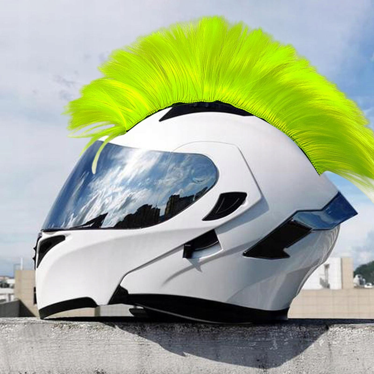 Helmet Wigs, Helmet Hair Patches, Cosplay Party Hairpiece, Light Green Manufacturer no brand