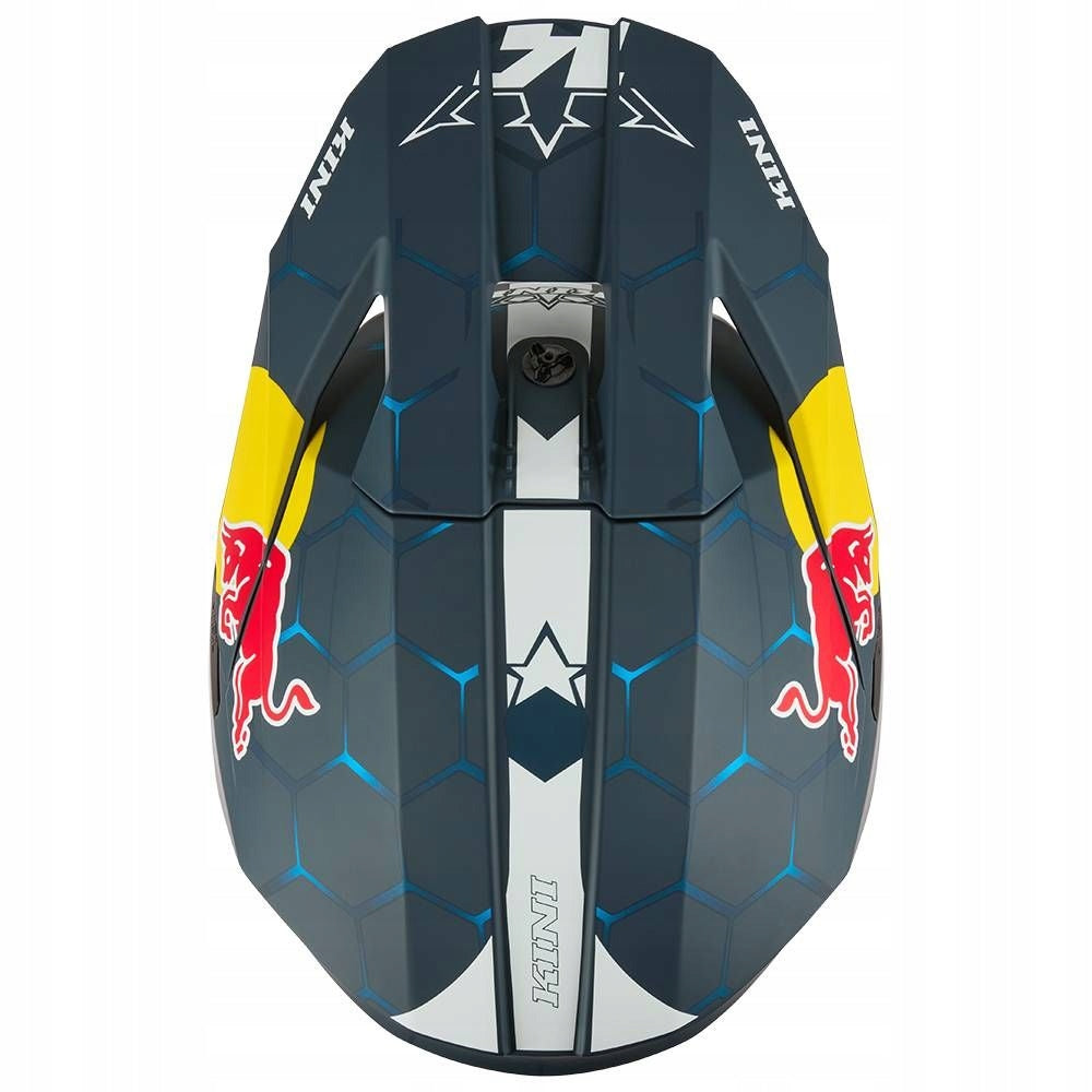 Helmet for MOTO CROSS QUAD ENDURO white and blue Red Bull KINI MX3 L 59-60cm Packaging status original