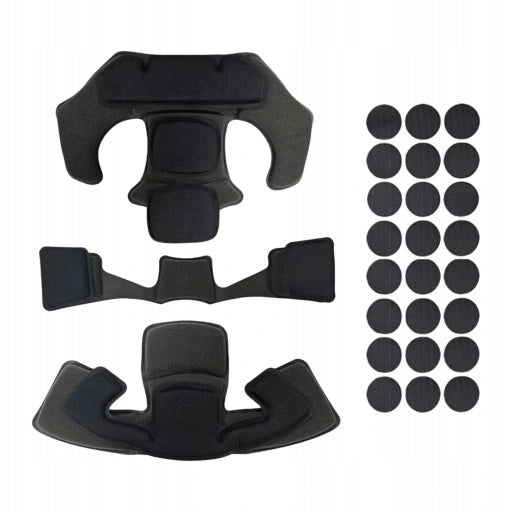 Helmet padding set, cushion inserts, anti-collision padding, black