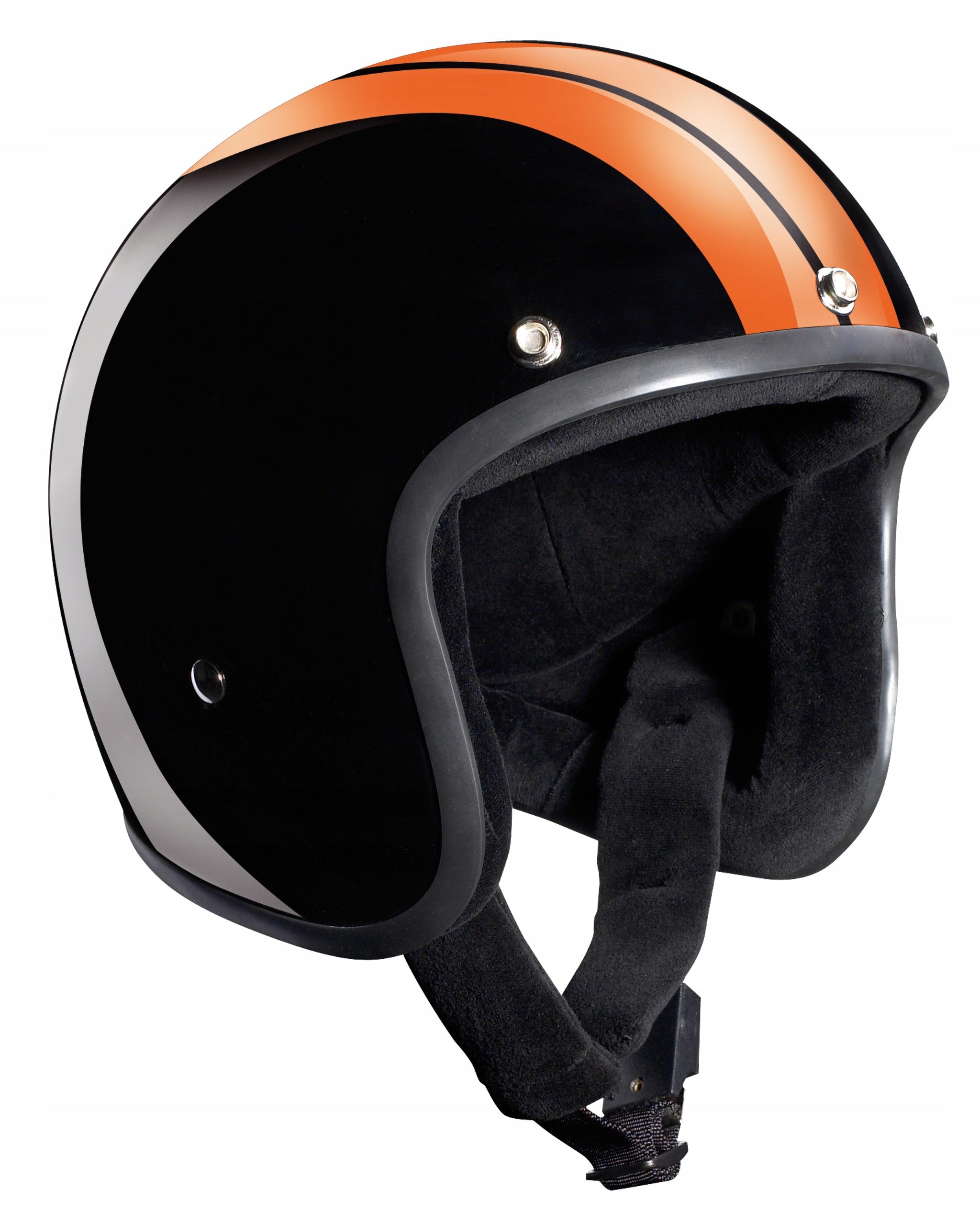Helmet with extra small shell black gloss Bandit Jet RG Race XL