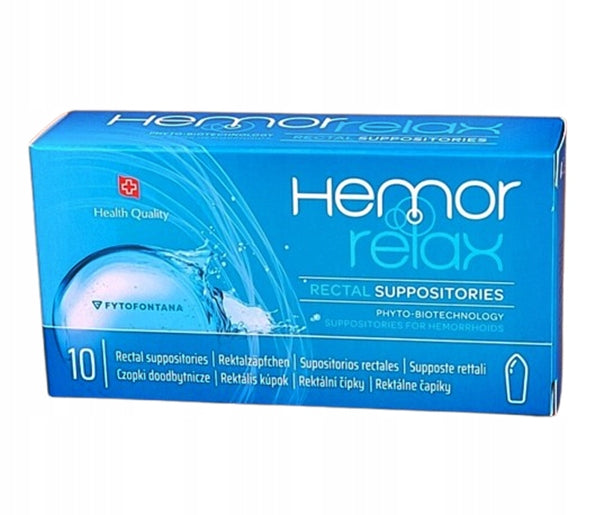 Hemorrhoids rectal suppositories Fytofontana Hemorrelax 10pcs anal gap