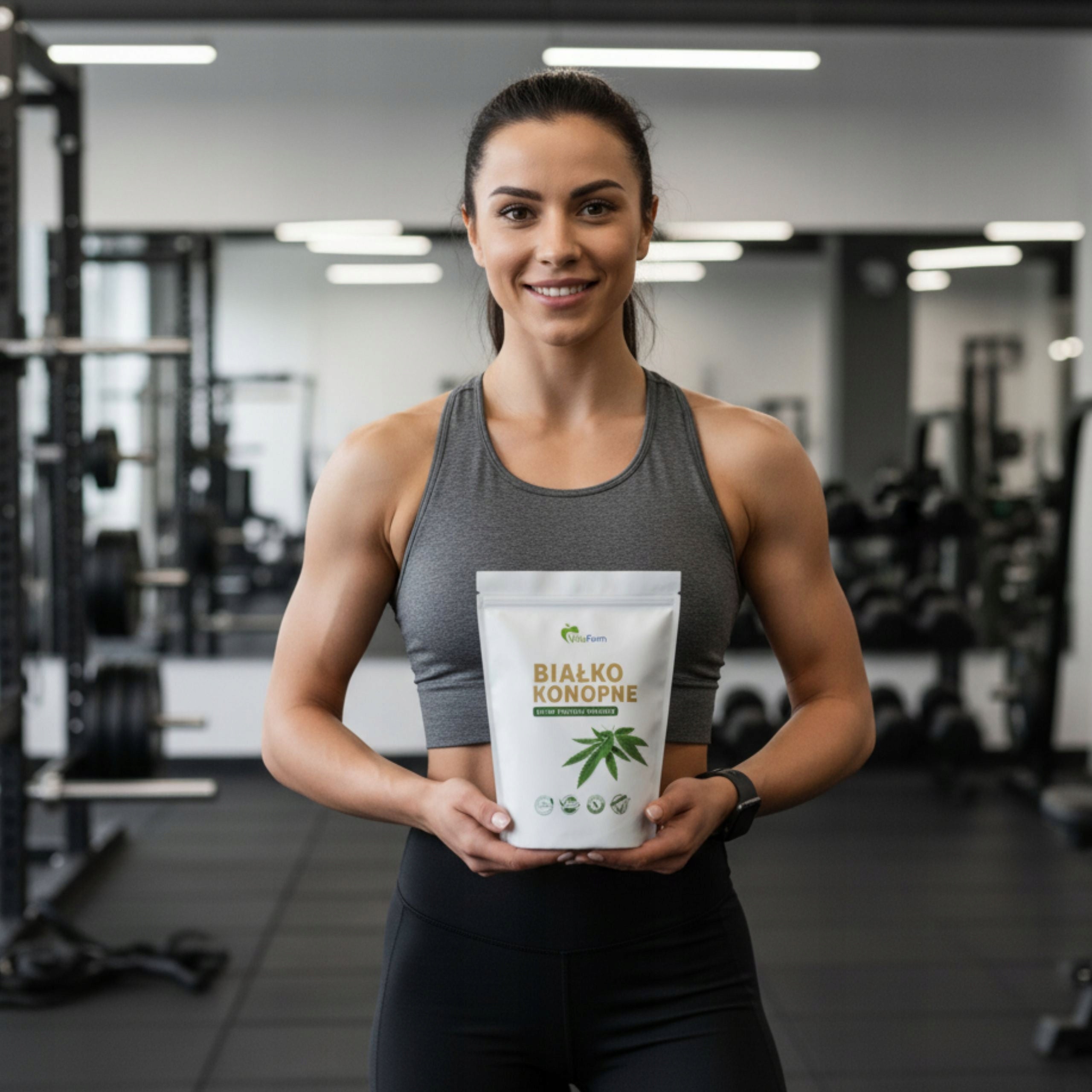 Hemp Protein Vegetable for Athletes Vegan Superfood 1kg Manufacturer code 1592