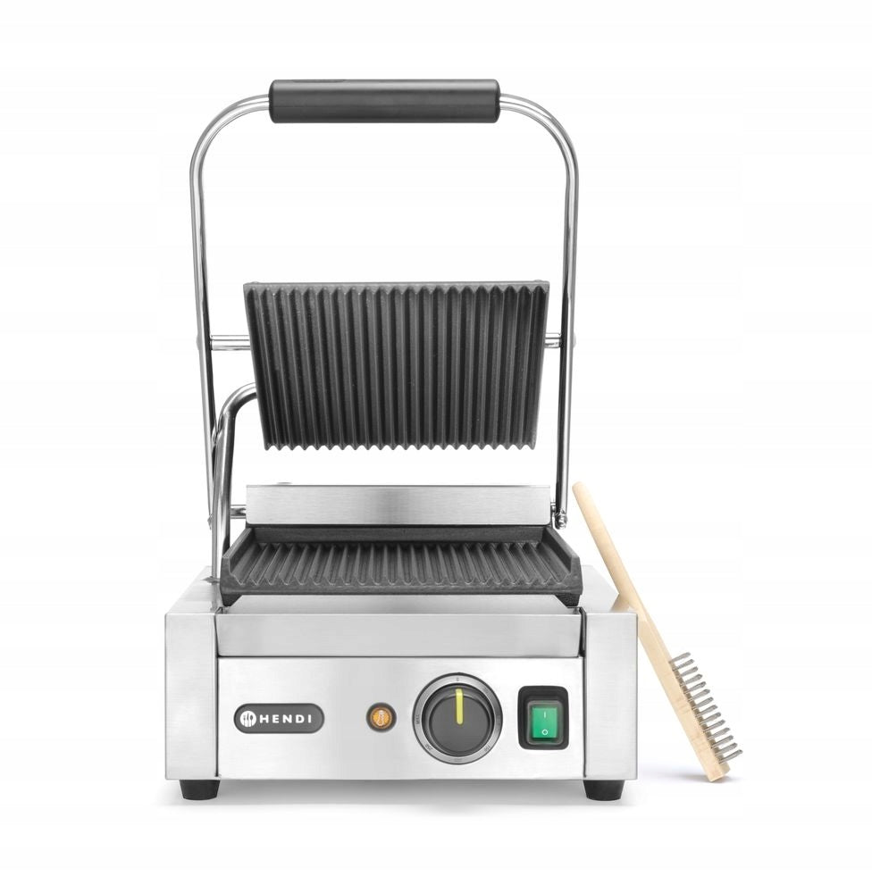 Hendi Single top and bottom grooved contact grill 1800 W Brand Hendi