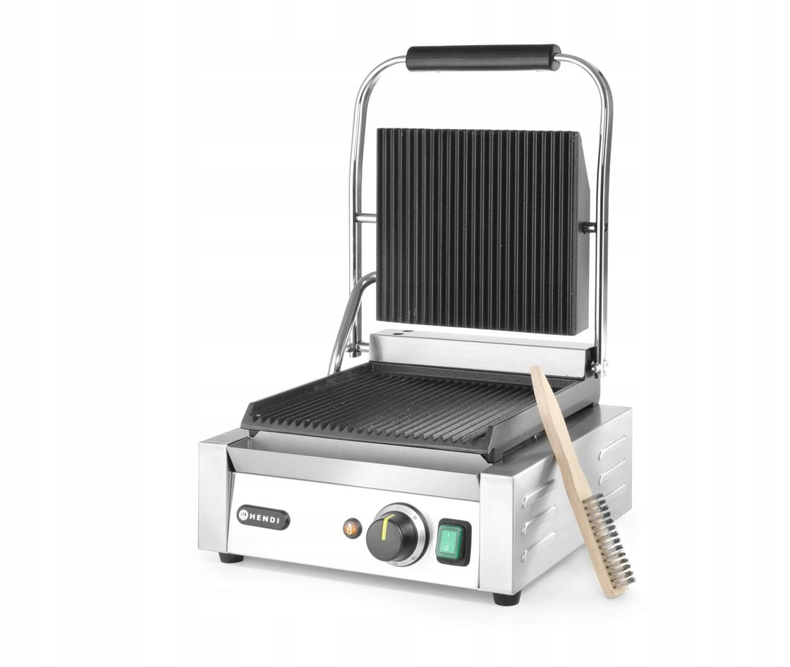 Hendi Single top and bottom grooved contact grill 1800 W Manufacturer code 263501