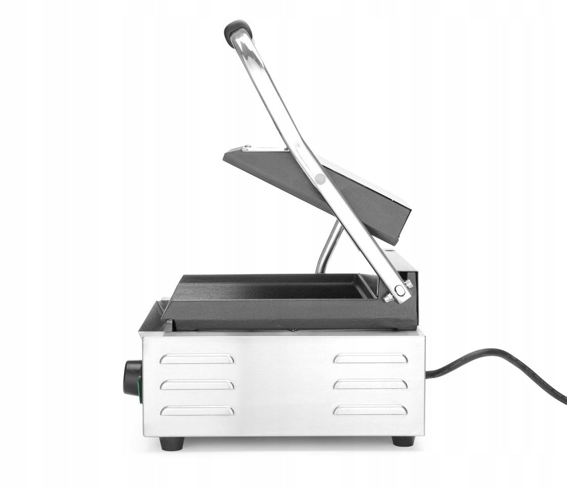 Hendi Single top and bottom grooved contact grill 1800 W Temperature control yes