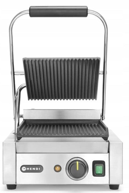 Hendi Single top and bottom grooved contact grill 1800 W