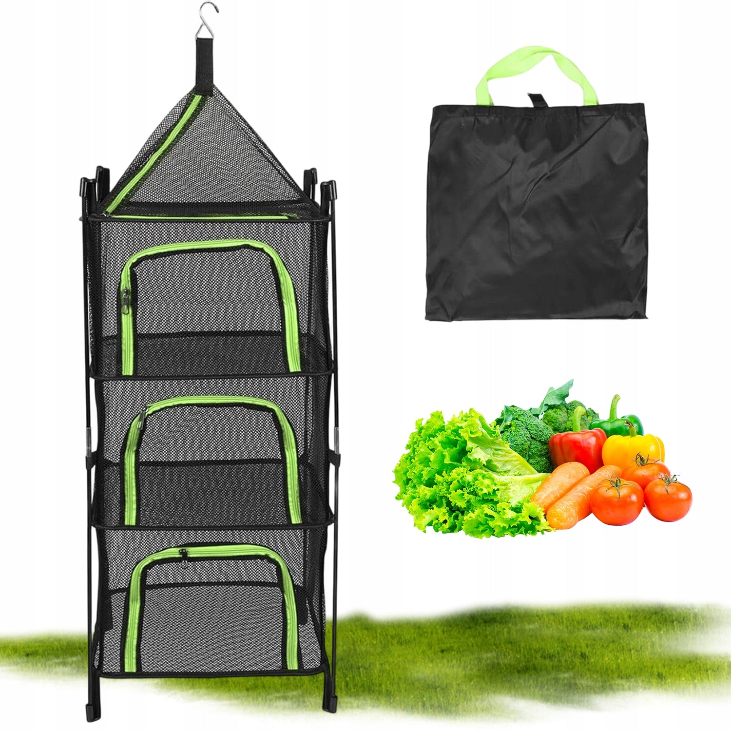 Herb Drying Mesh with Mosquito Net 4-Layer Hanging Herb Dryer