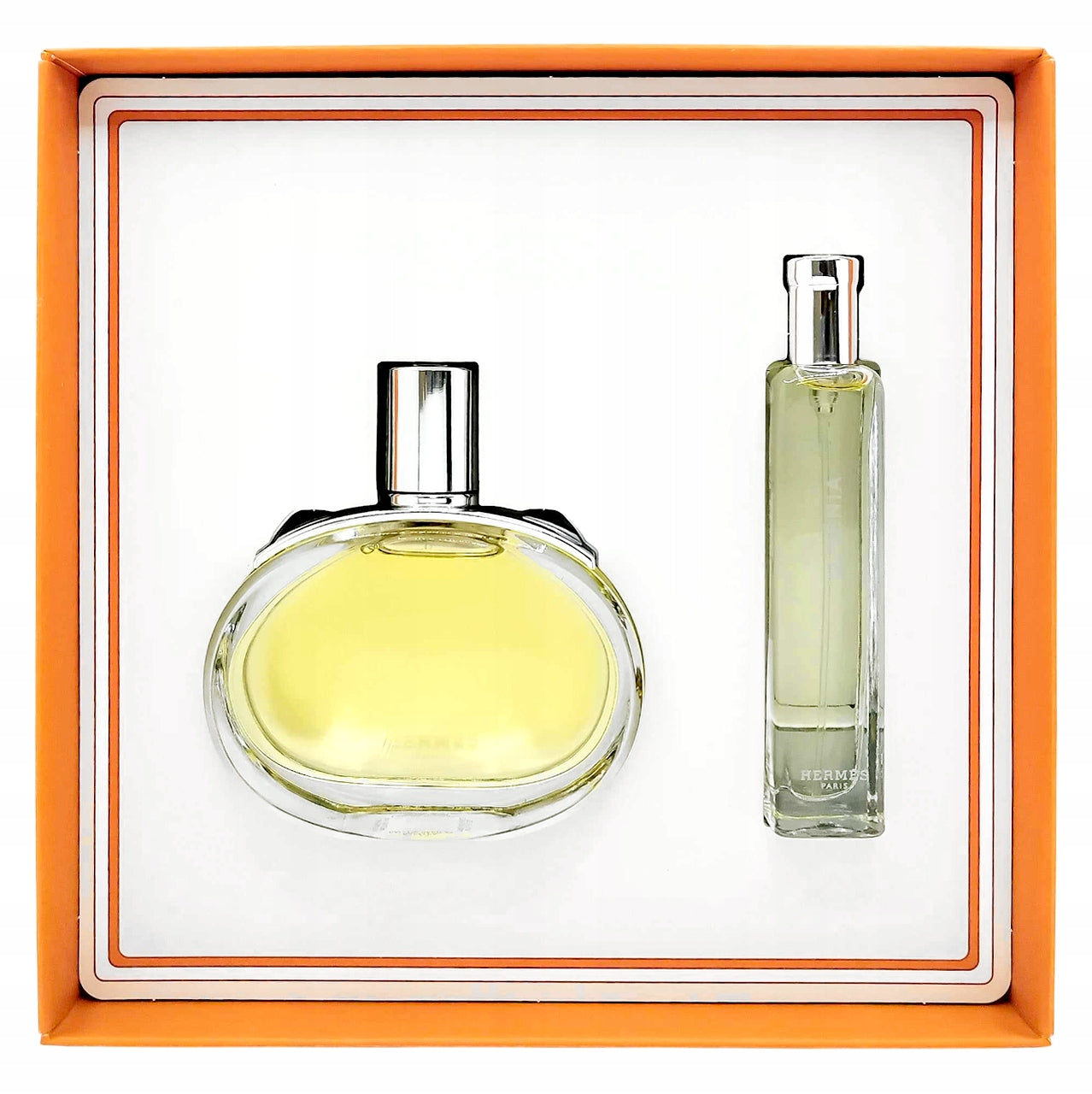 Hermes Barenia EDP 60ml Refillable + Perfume 15ml Set Gift Set Packaging status original