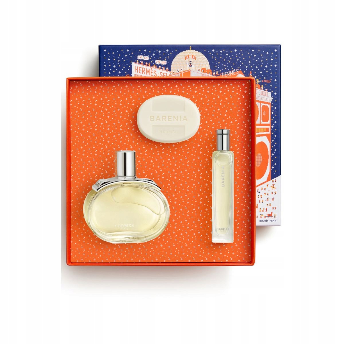 Hermes Barenia100ml Eau de Parfum + 15ml Eau de Parfum + 25ml soap