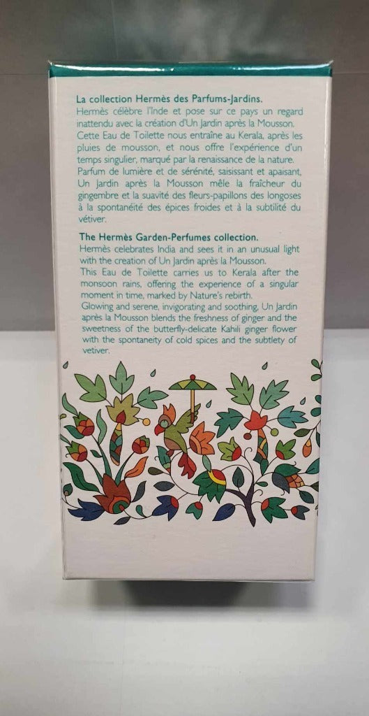 Hermes Un Jardin Apres La Mousson 50 ml Eau de Toilette - Vintage, Old Formula (2017) Manufacturer code BHAAV (2017 r. prod.)