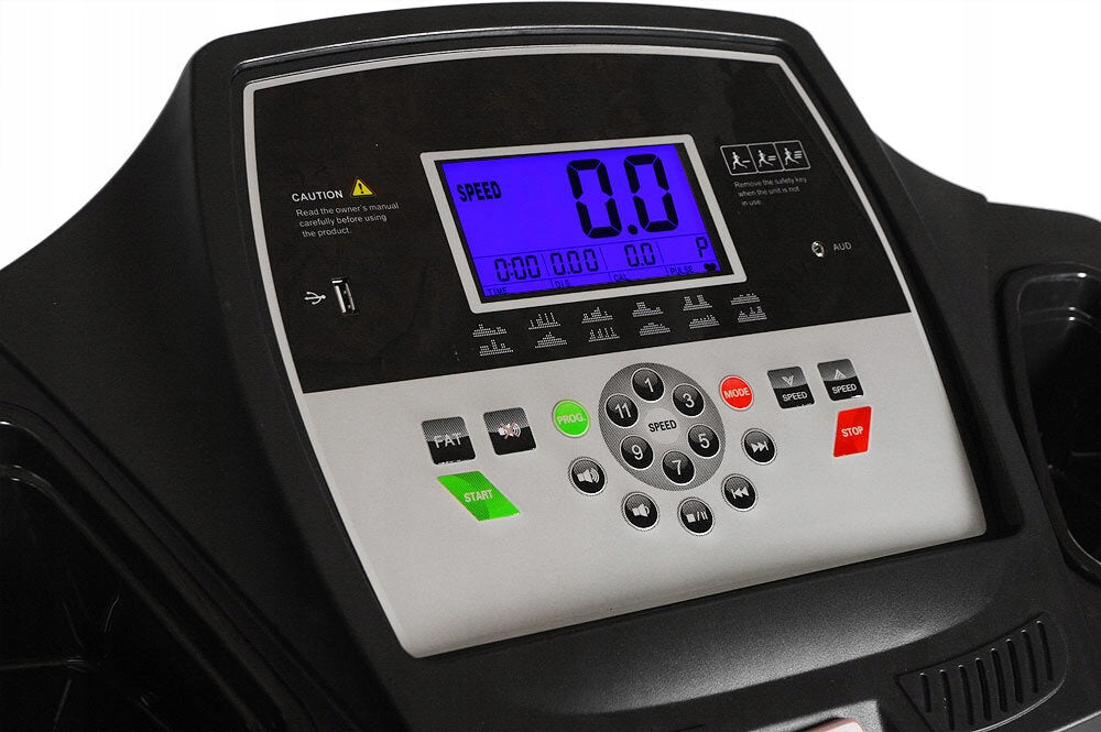 Hertz Advanced electric treadmill Measurements training duration pulse distance burned calories speed