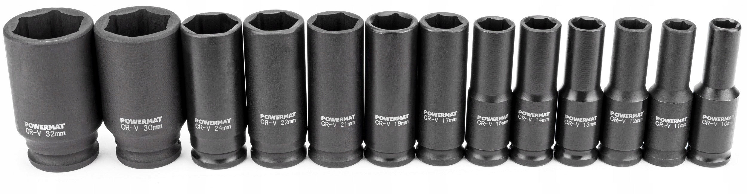 Hexagon Impact Socket Set 1/2 Inch 10-32mm Manufacturer code PM-ZNU-13-0.5T
