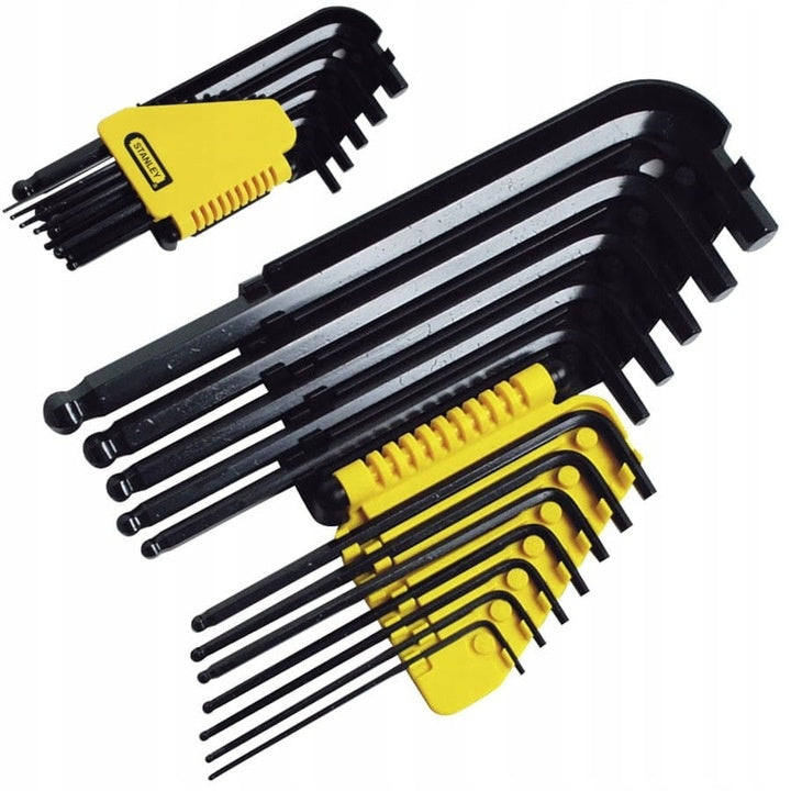 Hexagonal wrenches STANLEY with spherical head set of 12 pcs.1/16"-3/8 Packaging status original