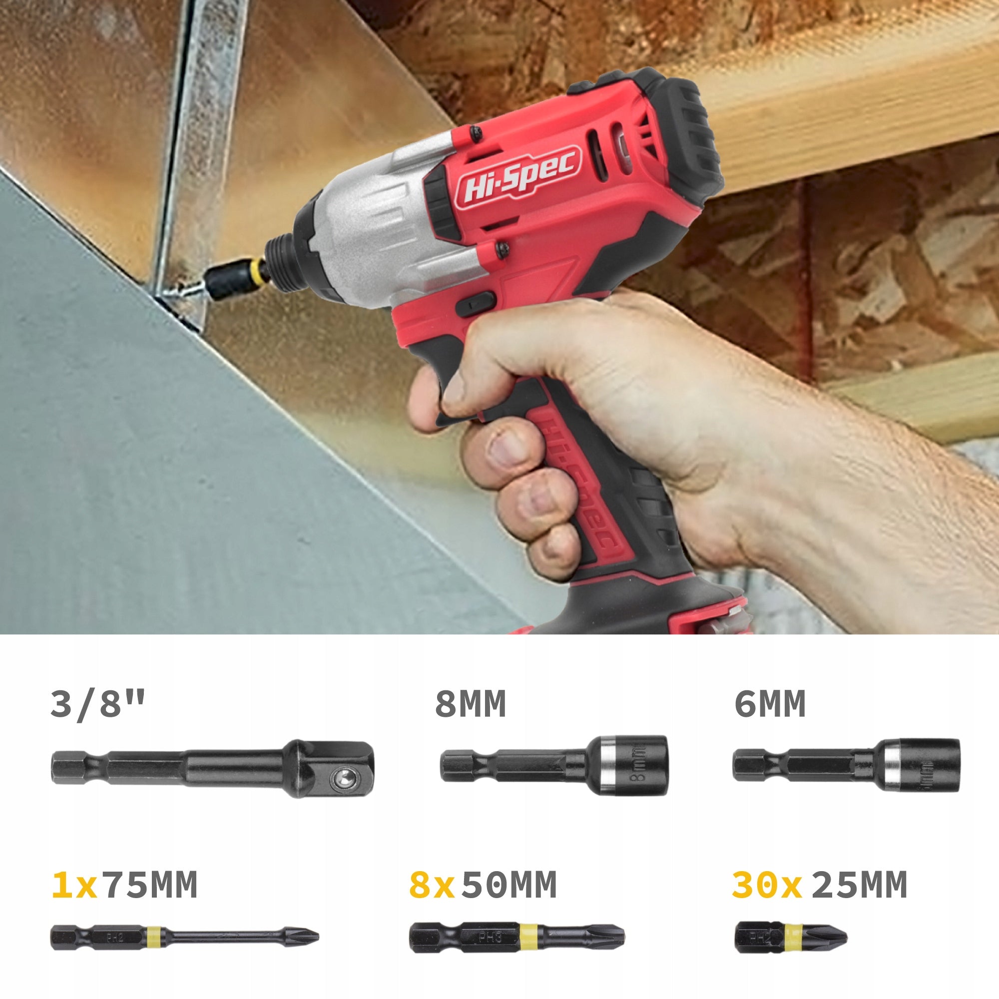 Hi-Spec 44pc Impact Drill Driver Screwdriver Nut Bit Set. 1/4 Hex, PZ, Torx Manufacturer code DT40287-DE