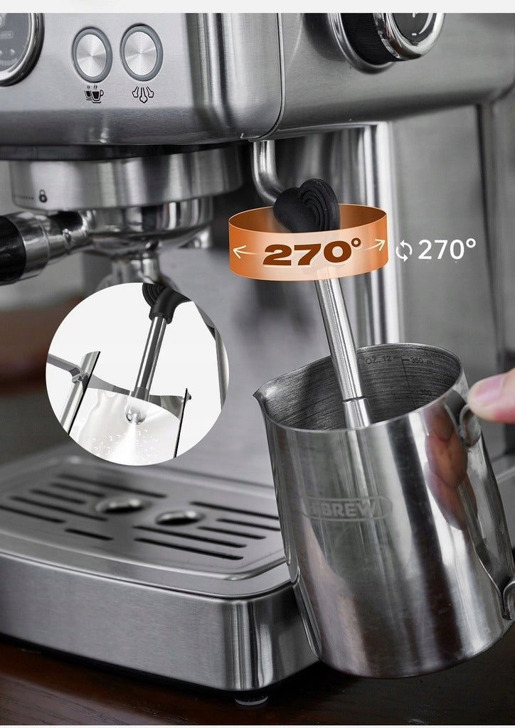 HiBREW H10A 20 Bar Semi Automatic Espresso Coffee Machine with Milk Frother Manufacturer code HiBREW H10A-BK-EU cs hmy