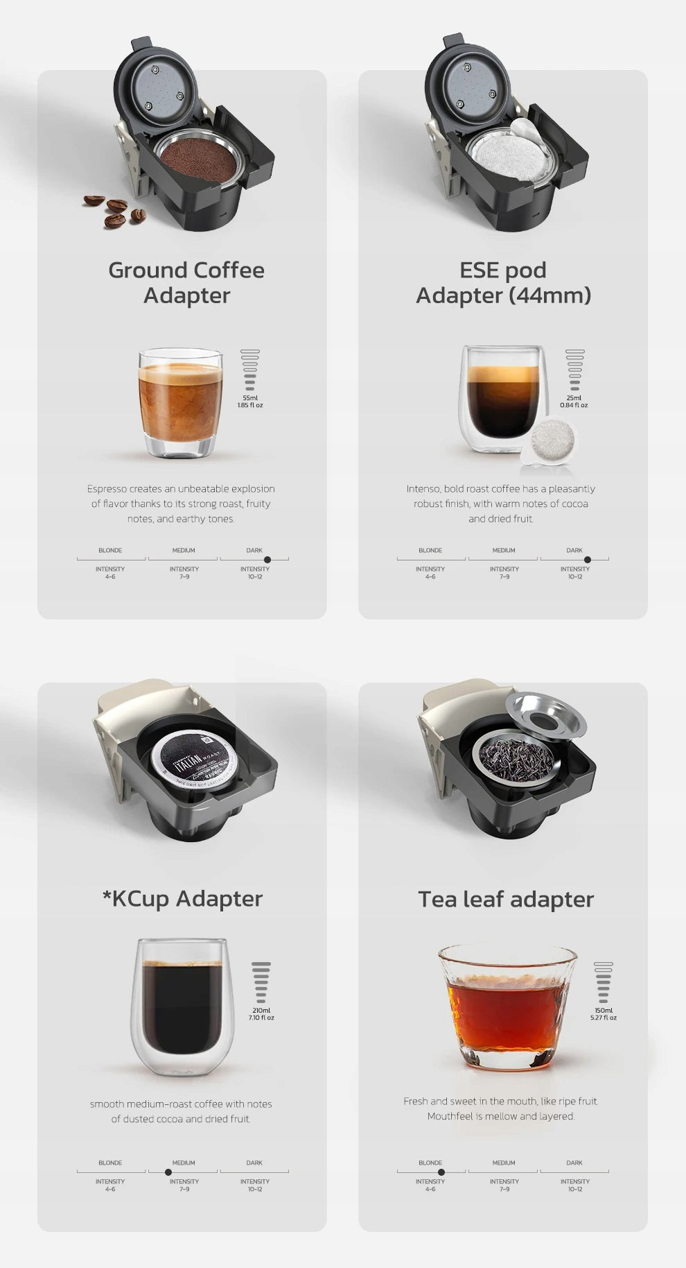 HiBREW H1B-WH 1450 W white Espresso machine Manufacturer code H1B-WH