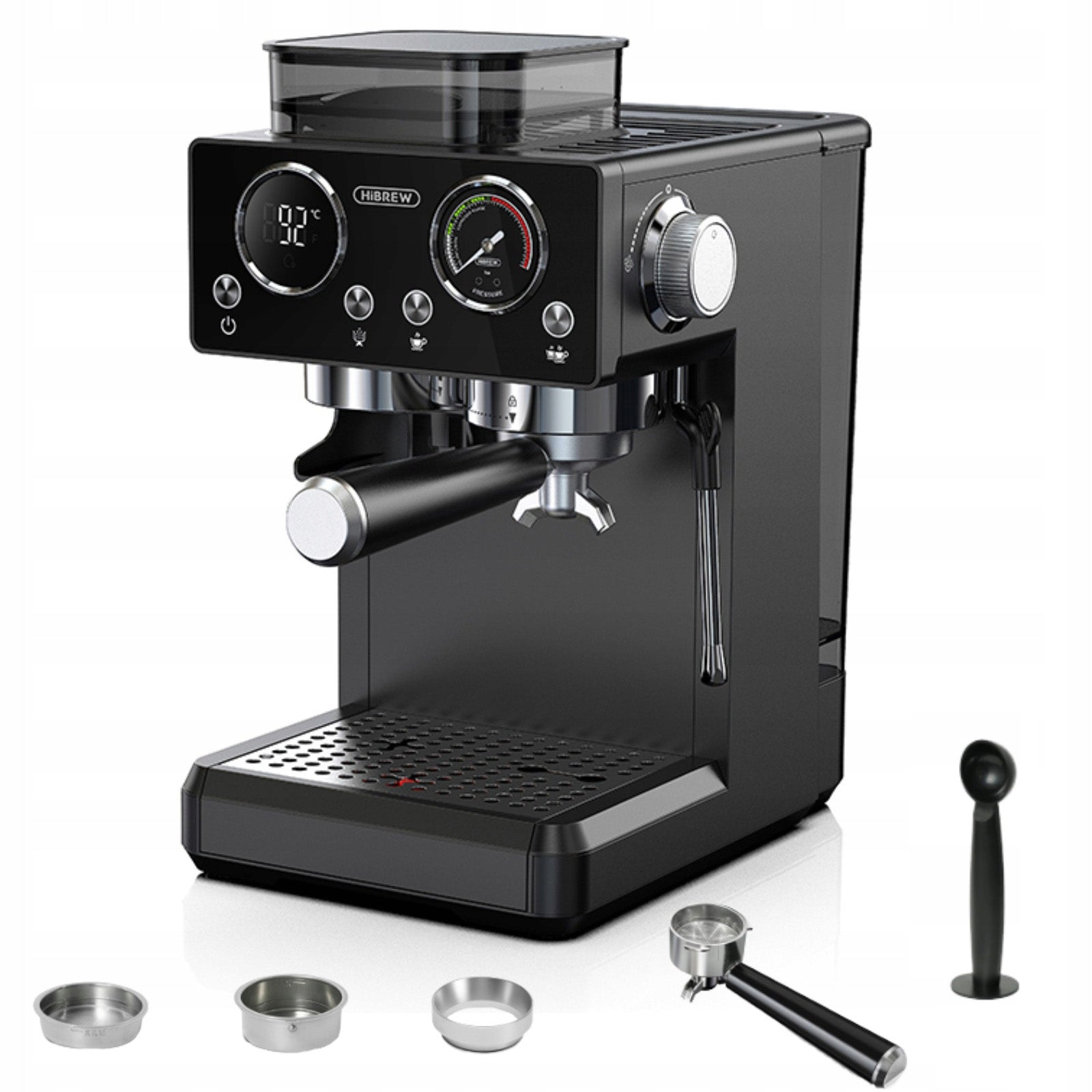 HiBREW H20 20Bar Espresso Maker With Grinder 1350W Dual Hot Cold Extraction