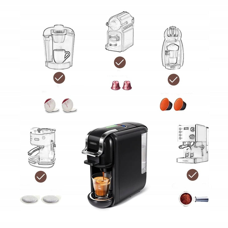 HiBREW H2B 5in1 Coffee Machine 19Bar Espresso Maker Hot Cold Compatible Manufacturer code HiBREW-H2B_BK