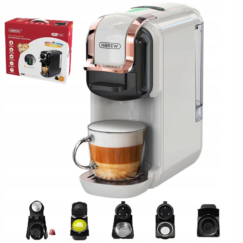 HiBREW H2B White 5in1 Capsule Maker 19bar 350ml Temp 92°C 7 Levels
