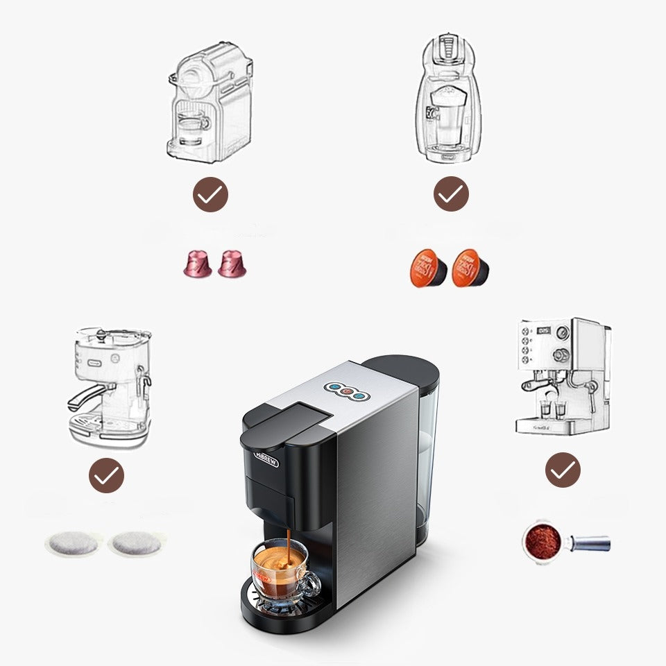 HiBREW H3A automatic espresso machine (2 capsule systems) Manufacturer code H3A_SL