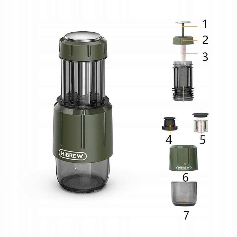 HiBREW H4D Handheld Coffee Machine 15Bar Portable 440g Dual Brew NS Ground Brand HiBREW