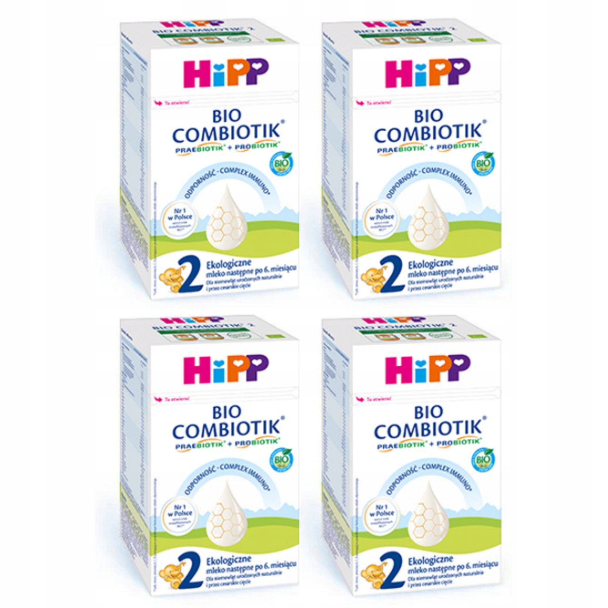 HiPP 2 milk over 6 months of age Set of 4x 550g