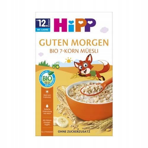 HiPP BIO Muesli 7 cereals with bananas for children from 12 months of age, 200 g