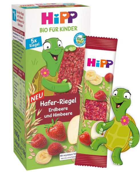 HiPP BIO Oatmeal Bars with Strawberries and Raspberries 5x20g