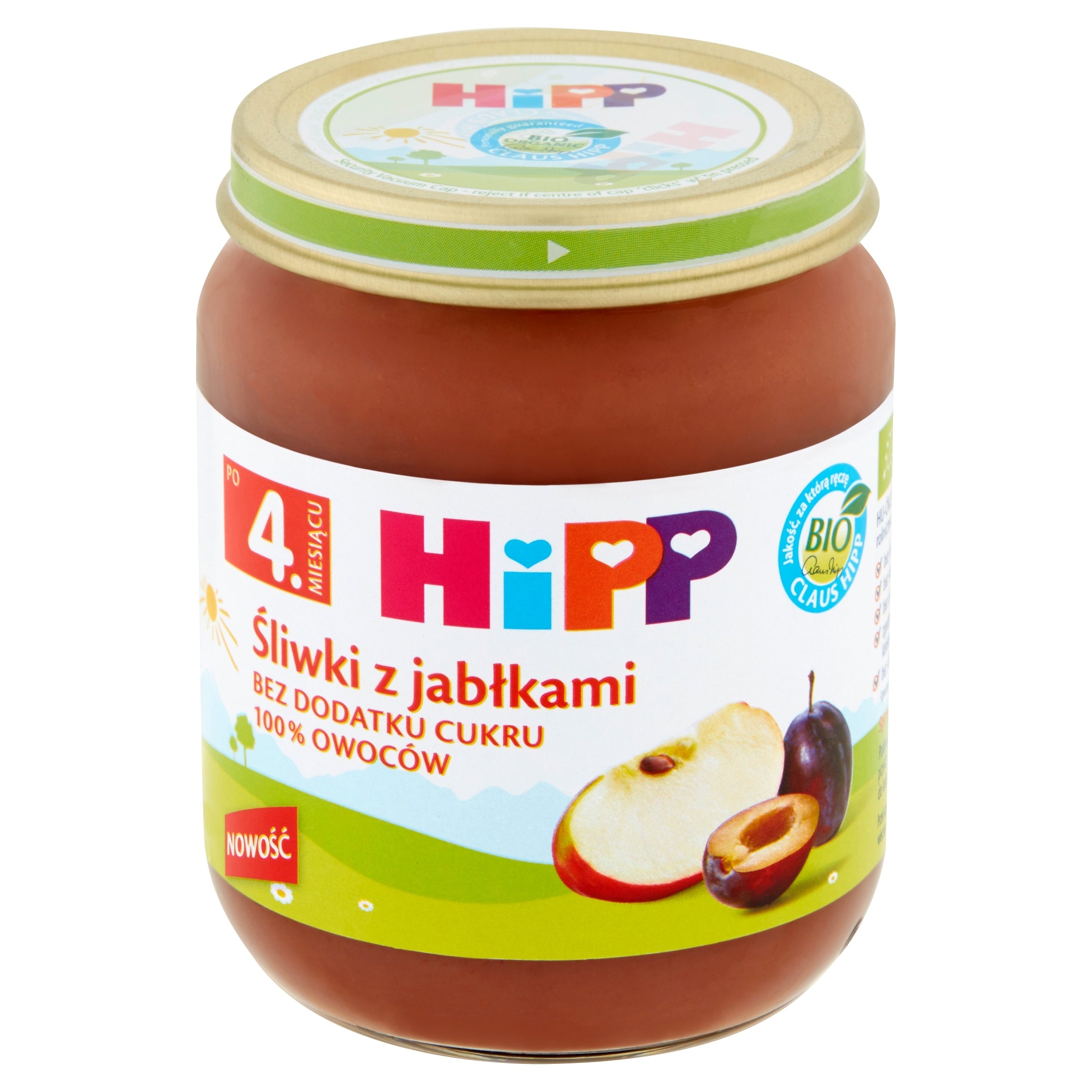 HiPP BIO from generations Plums with apples after 4 months, 125 g Manufacturer code 4062300340251