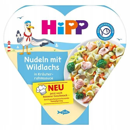 HiPP Noodles with wild salmon in herbal and cream sauce after 1 year 250g