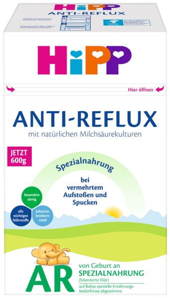 HiPP Speciální výživa BIO Anti-Reflux pro miminka 4 x 600 g Brand Hipp