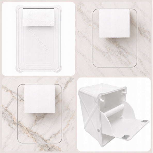 Hidden toilet paper holder, white; Lysand Pro