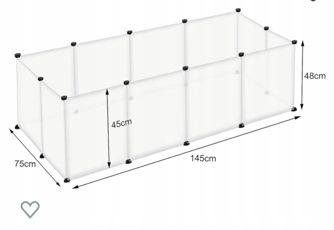 High Cage Playpen Plastic Catwalk Product height 46 cm