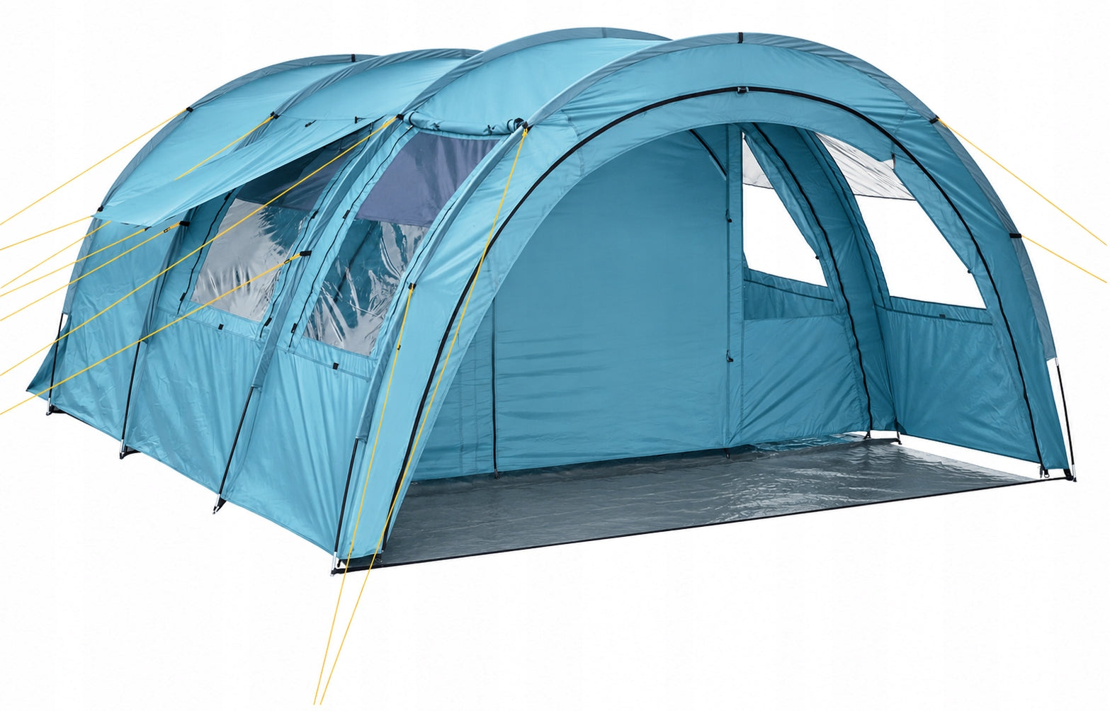 High Large Tent 16m² VERONA II XL 4 persons 5000mm Black cabins HIT SEASON