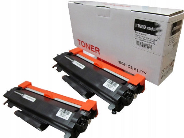 High Performance Two Pack 2x Toner Cartridge for Brother TN-2421 DCP-L2512D DCP-L2532DW