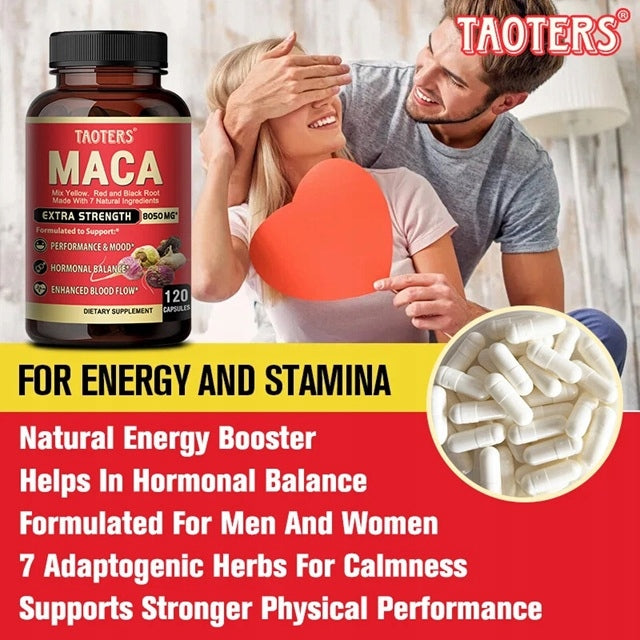 High Power Maca Root Extract Capsule 8050mg 120 Capsules Expiration date at least 1 year from the date of purchase