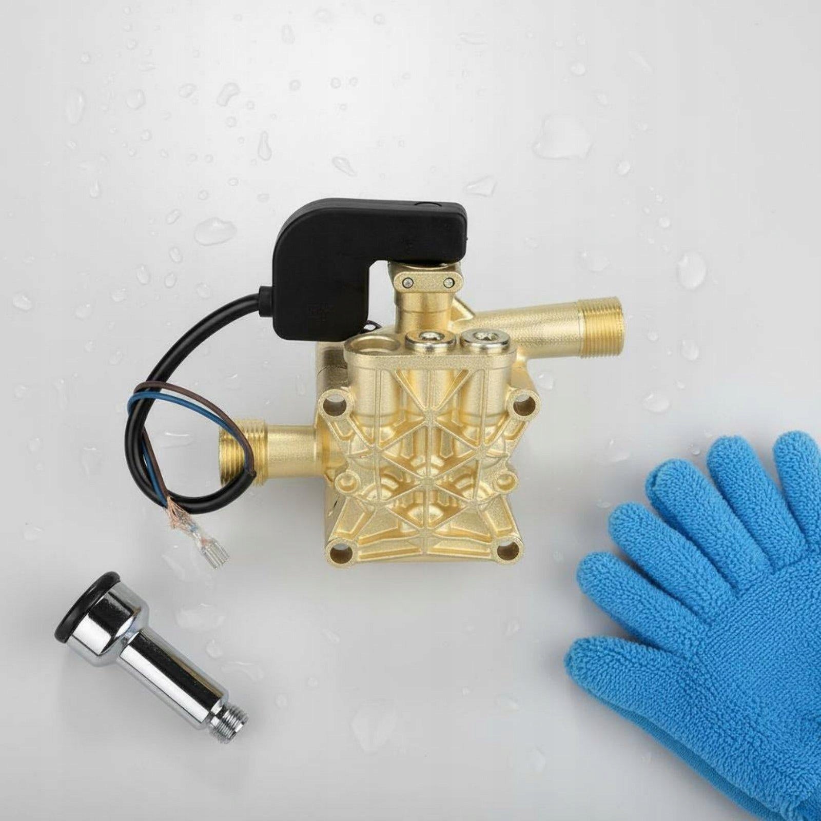 High Pressure Washer Pump Head Copper Finish Wash Pump Spare Part for Packaging status original
