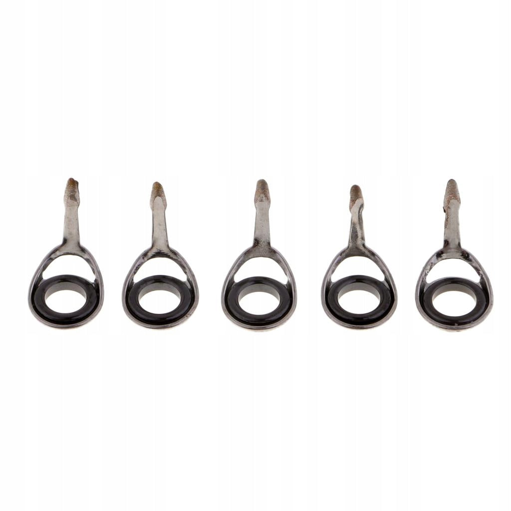 High Quality 5 Piece Ceramic Fishing Rod Guides Bundle, Fits Size 6# 4mm EAN (GTIN) 0793872412643