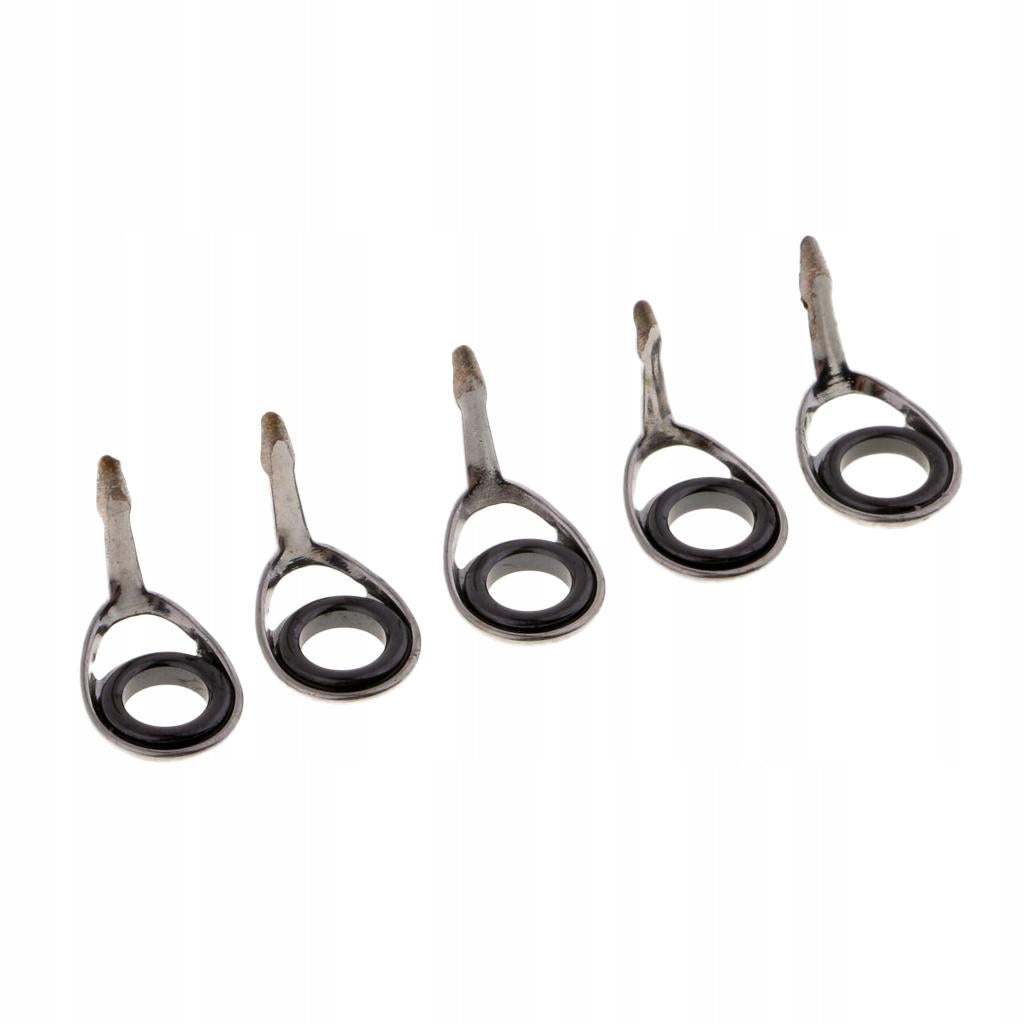 High Quality 5 Piece Ceramic Fishing Rod Guides Bundle, Fits Size 6# 4mm